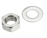 M5 Steel Nut and Washer Zinc Plated (pack of 20 + 20)